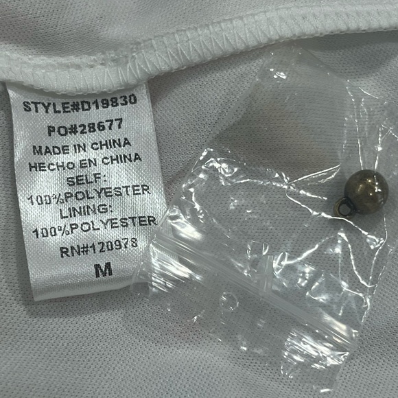 Entro Smocked Tiered Mini Dress M Abstract Print Boho Long Sleeve Lined NWOT - Picture 9 of 10